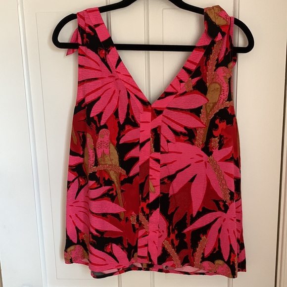 J Crew tropics print top size M - Picture 2 of 5